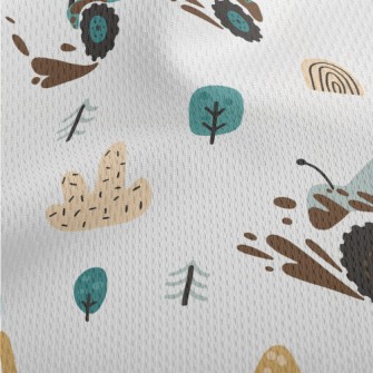 Animal Forest Off-Road Vehicle Athletic Mesh Flat Back