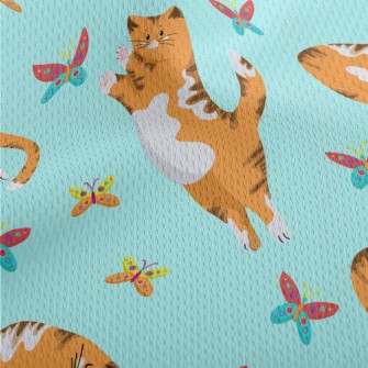 Catching Butterflies Kitten Athletic Mesh Flat Back