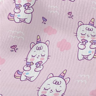 Super Cute Unicorn Kitten Terry