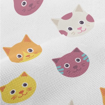 Cute Big Head Cat Performance Linen