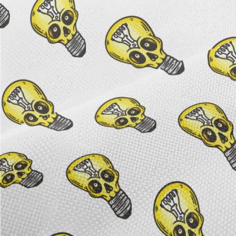 Skull Face Light Bulb Performance Linen