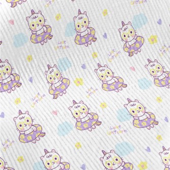 Unicorn Swimming Ring Cat Standard Corduroy