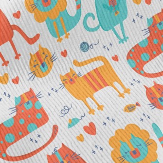Bright Color Cat Standard Corduroy