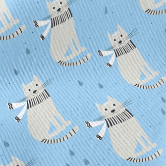 Handsome Scarf Gray Cat Standard Corduroy