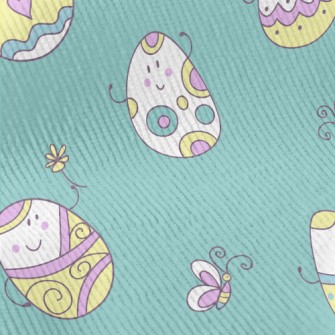 Anthropomorphic Painted Eggs Standard Corduroy