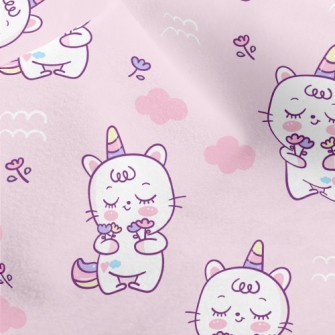 Super Cute Unicorn Kitten Micro Fleece