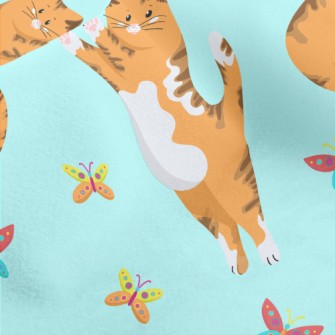 Catching Butterflies Kitten Micro Fleece