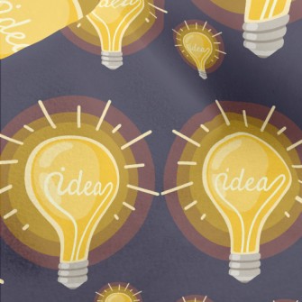 Glowing Shiny Light Bulb Micro Fleece