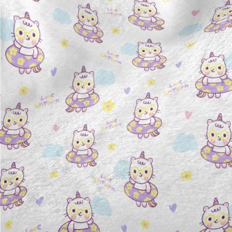 Unicorn Swimming Ring Cat Minky