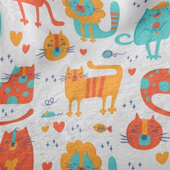 Bright Color Cat Minky