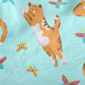 Catching Butterflies Kitten Minky
