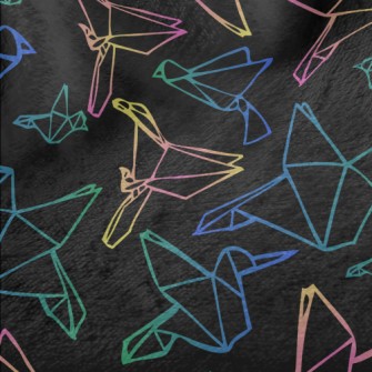 Gradient Line Paper Crane Minky