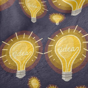 Glowing Shiny Light Bulb Minky