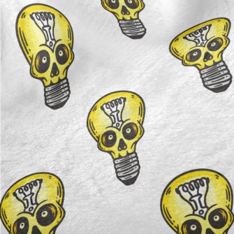 Skull Face Light Bulb Minky