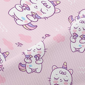 Super Cute Unicorn Kitten Piqué