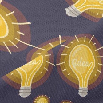 Glowing Shiny Light Bulb Piqué