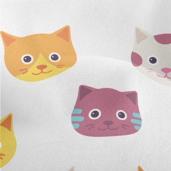 Cute Big Head Cat Lightweight Performance Linen