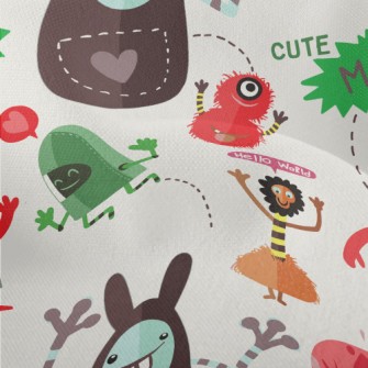 Various Mischievous Little Mon Lightweight Performance Linen