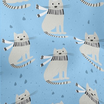 Handsome Scarf Gray Cat Lightweight Performance Linen