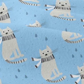 Handsome Scarf Gray Cat Modern Jersey