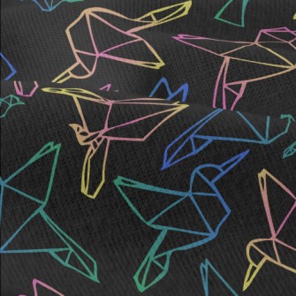 Gradient Line Paper Crane Modern Jersey