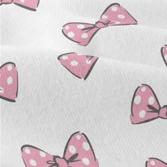 Pink Polka Dot Bow Modern Jersey