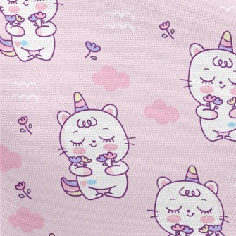 Super Cute Unicorn Kitten Pongee