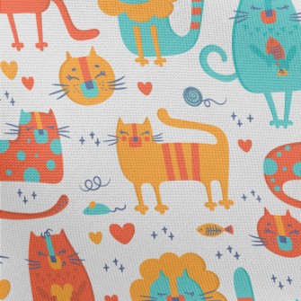 Bright Color Cat Pongee