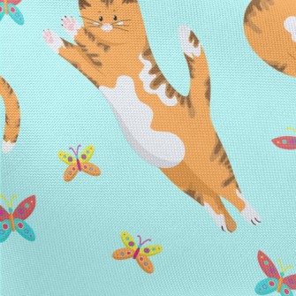 Catching Butterflies Kitten Pongee