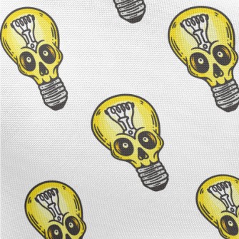 Skull Face Light Bulb Pongee