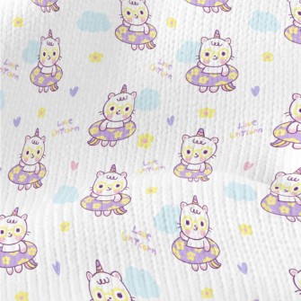 Unicorn Swimming Ring Cat Stretch Jersey