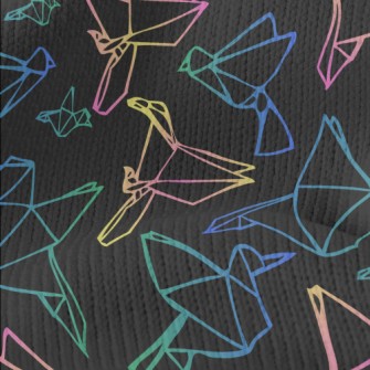 Gradient Line Paper Crane Stretch Jersey