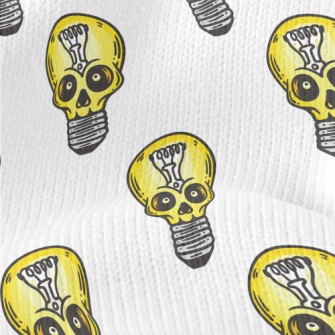 Skull Face Light Bulb Stretch Jersey