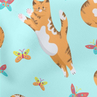 Catching Butterflies Kitten Lightweight Cotton Poplin