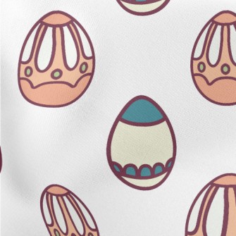 Easter Activity Eggs Lightweight Cotton Poplin