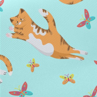 Catching Butterflies Kitten Midweight Cotton Poplin