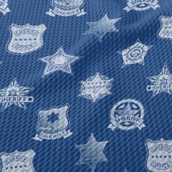 Handsome Police Medal Birdseye Piqué