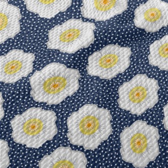 Fresh Big Flowers Birdseye Piqué