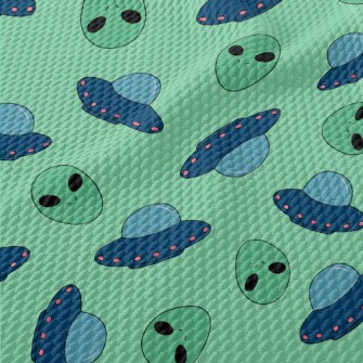 UFOs And Aliens Birdseye Piqué