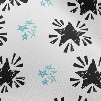 Radial Mottled Stars Chiffon