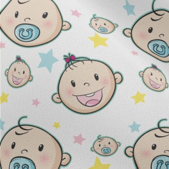 Baby Boy And Girl Eating Pacif Chiffon