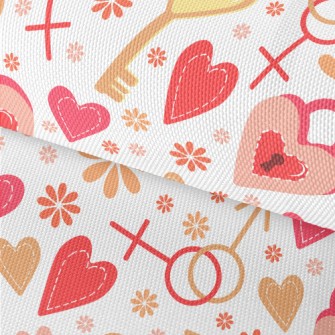 Love Lock And Key Waterproof Oxford