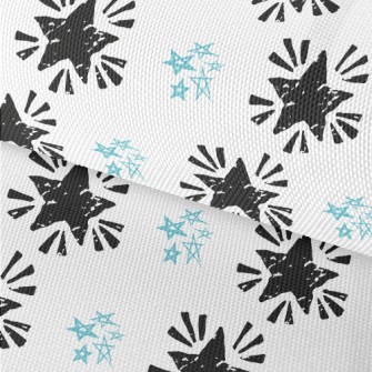 Radial Mottled Stars Waterproof Oxford