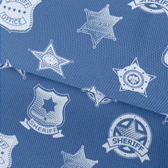 Handsome Police Medal Waterproof Oxford