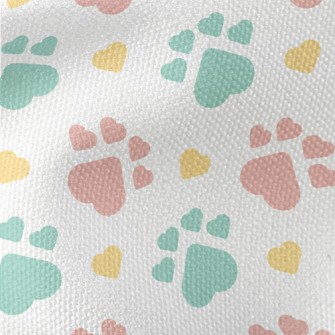 Heart Shape Palm Print Waterproof Canvas