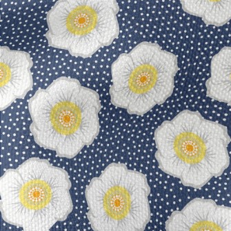 Fresh Big Flowers Waterproof Canvas