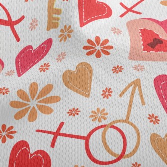 Love Lock And Key Athletic Mesh Flat Back