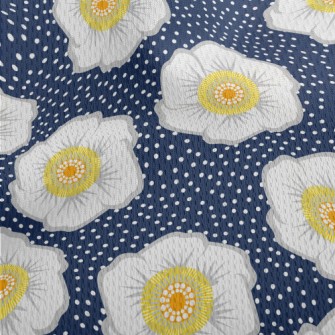 Fresh Big Flowers Athletic Mesh Flat Back