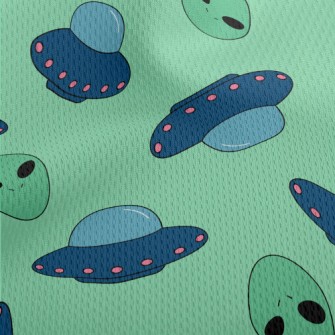 UFOs And Aliens Athletic Mesh Flat Back