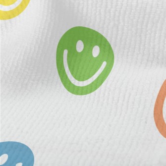 Round Colorful Smiley Face Terry